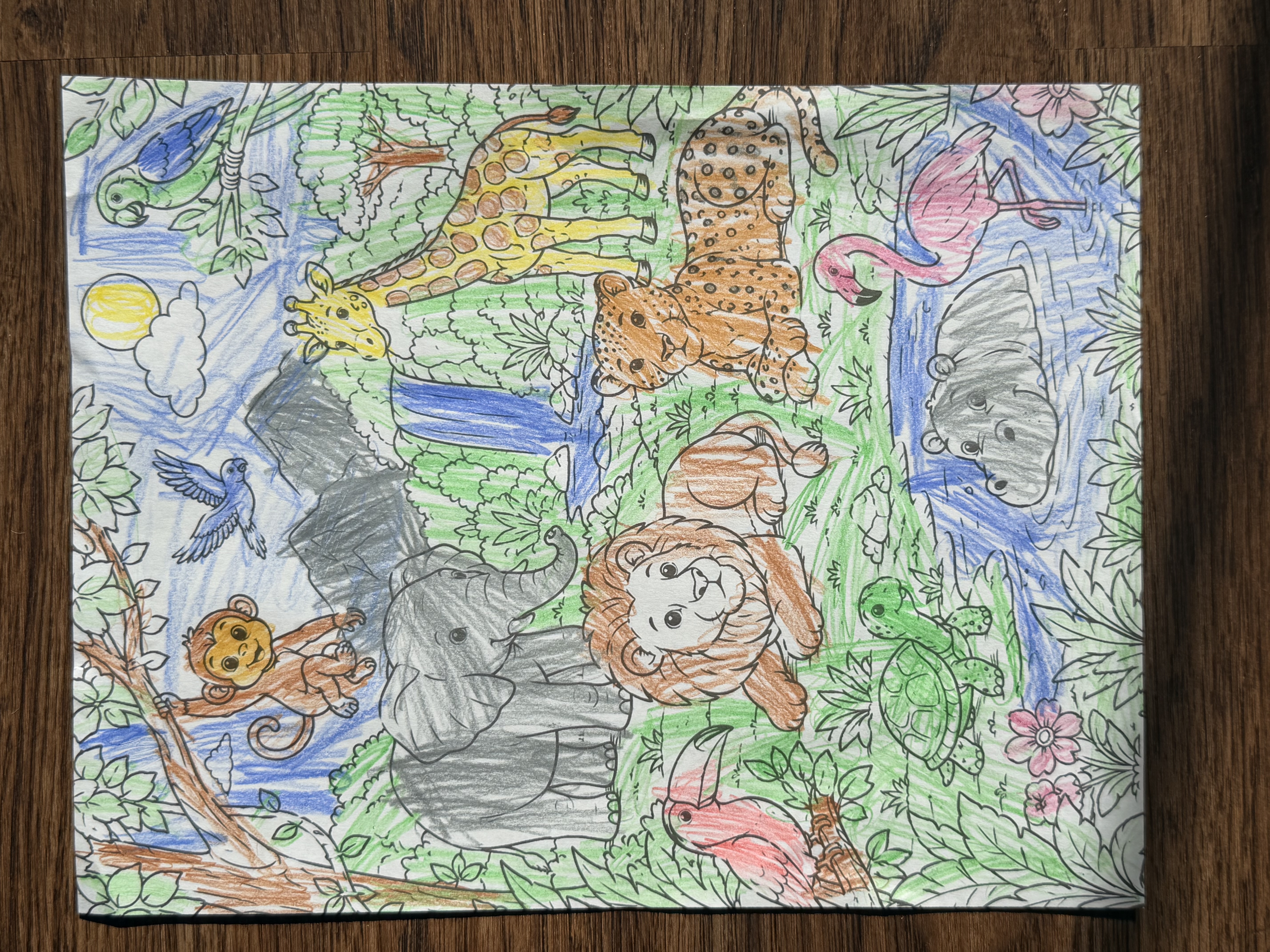 Jungle Friends drawing